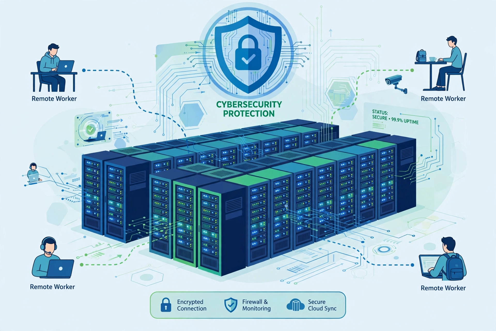 RDP security data center remote team